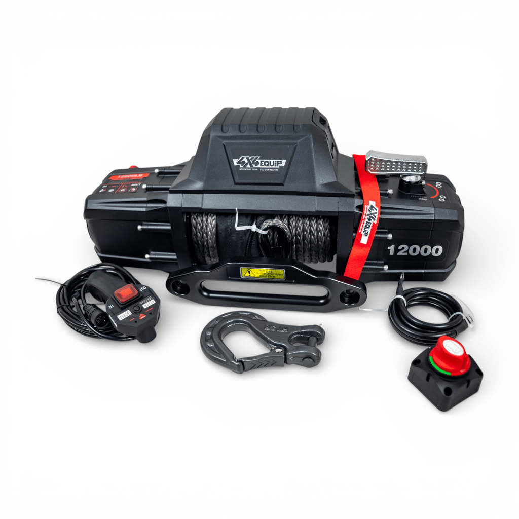 Winch 12000lbs + Synthetic cable + Cut off