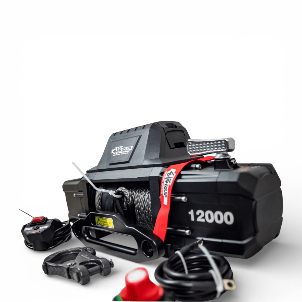 Winch 12000lbs + Synthetic cable + Cut off
