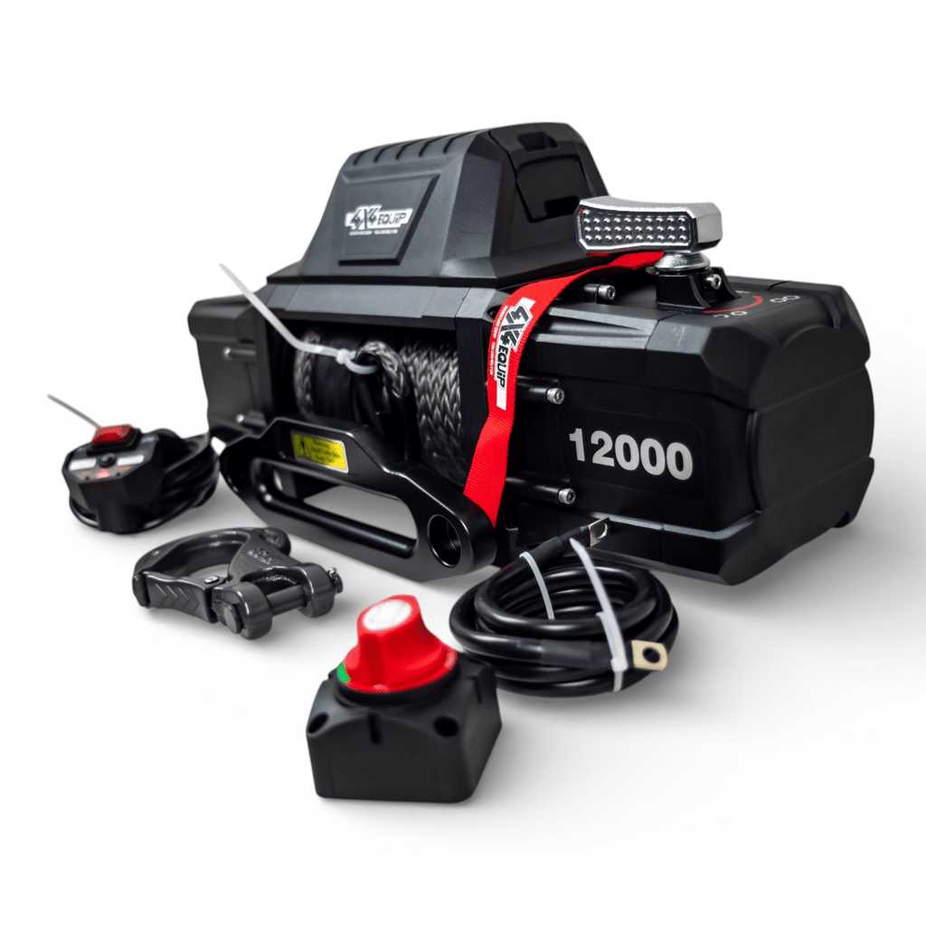 Winch 12000lbs + Synthetic cable + Cut off
