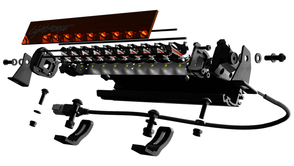 Viper 40 Inch Amber Single Row LED Light Bar