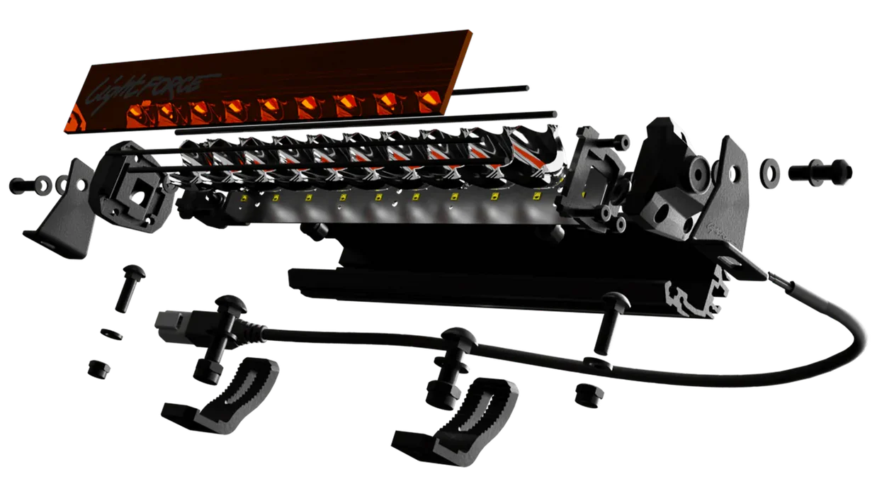 Viper 40 Inch Amber Single Row LED Light Bar