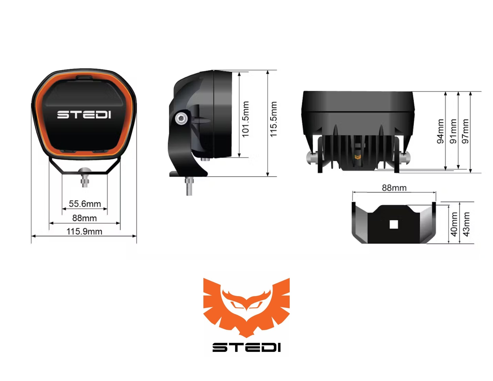 STEDI | Type-X™ Evo Mini 4 Inch [FLOOD]