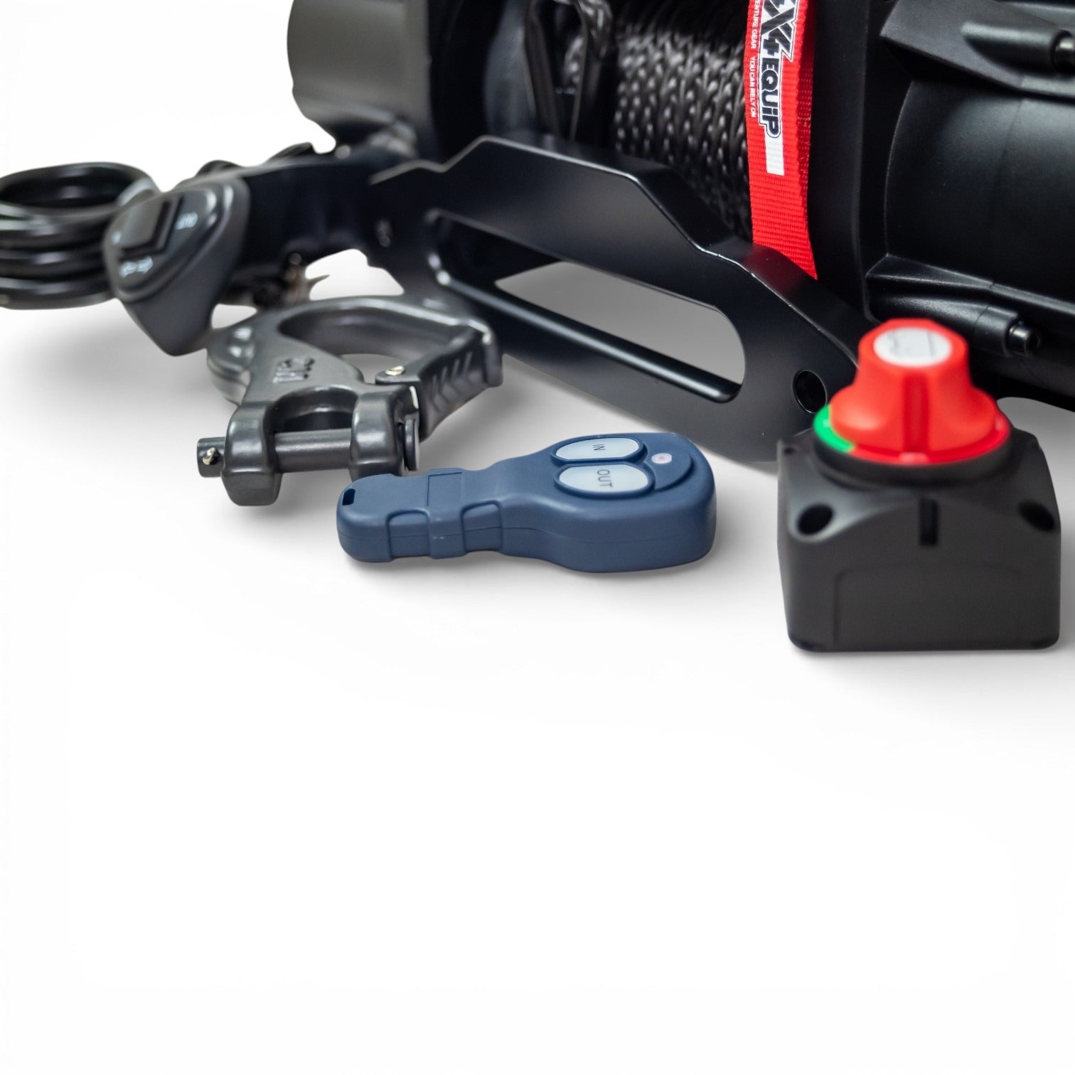 Winch 9500lbs + Synthetic cable + Cut off