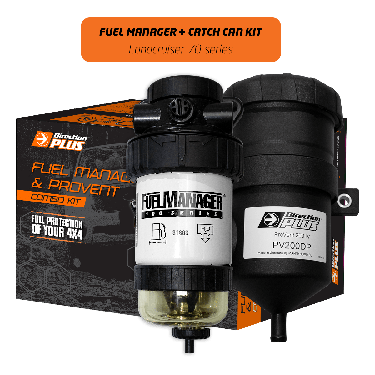 Fuel Manager Pre-Filter + Catch Can Kit LAND CRUISER 70