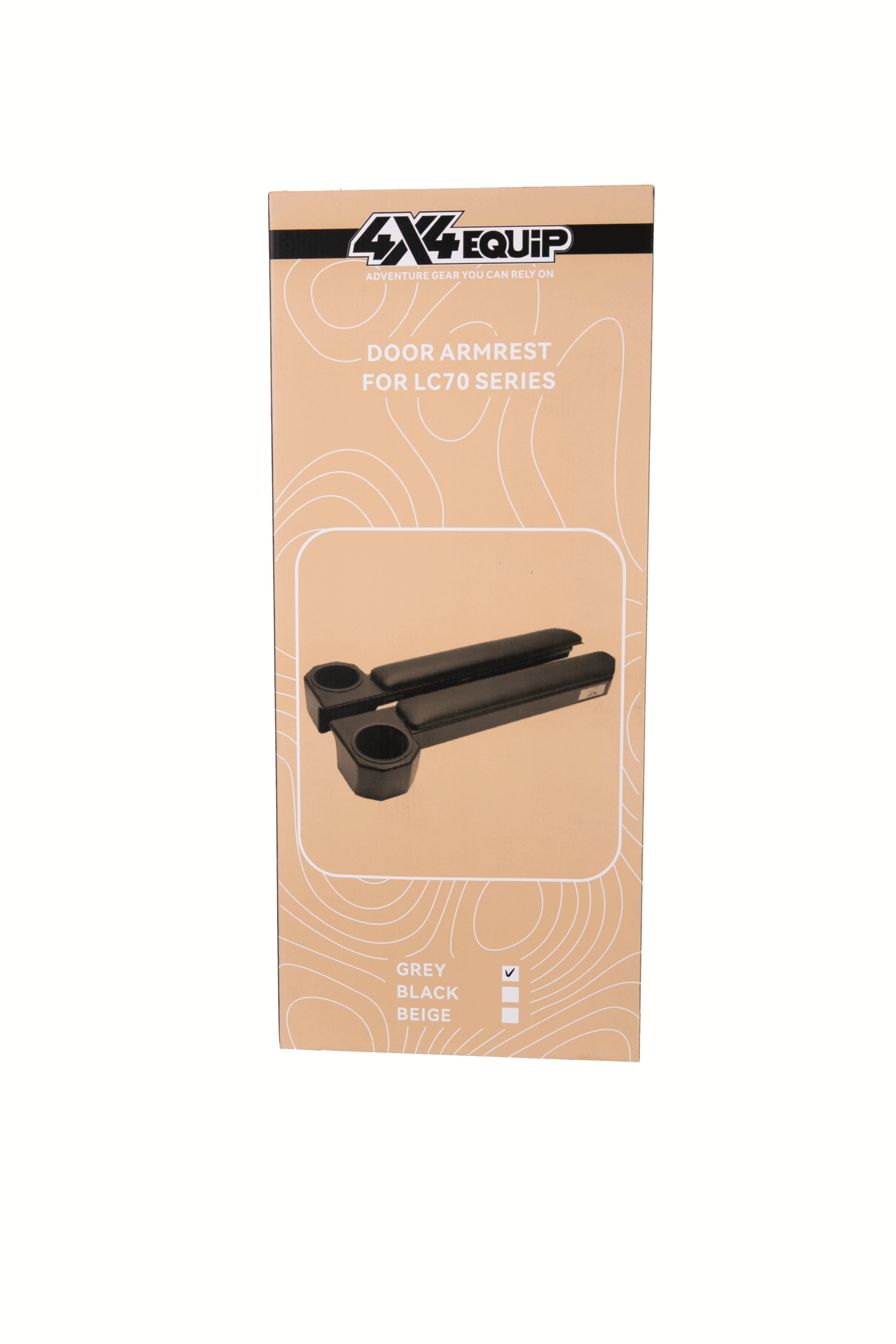 Land Cruiser Armrest and Cupholder SET GREY
