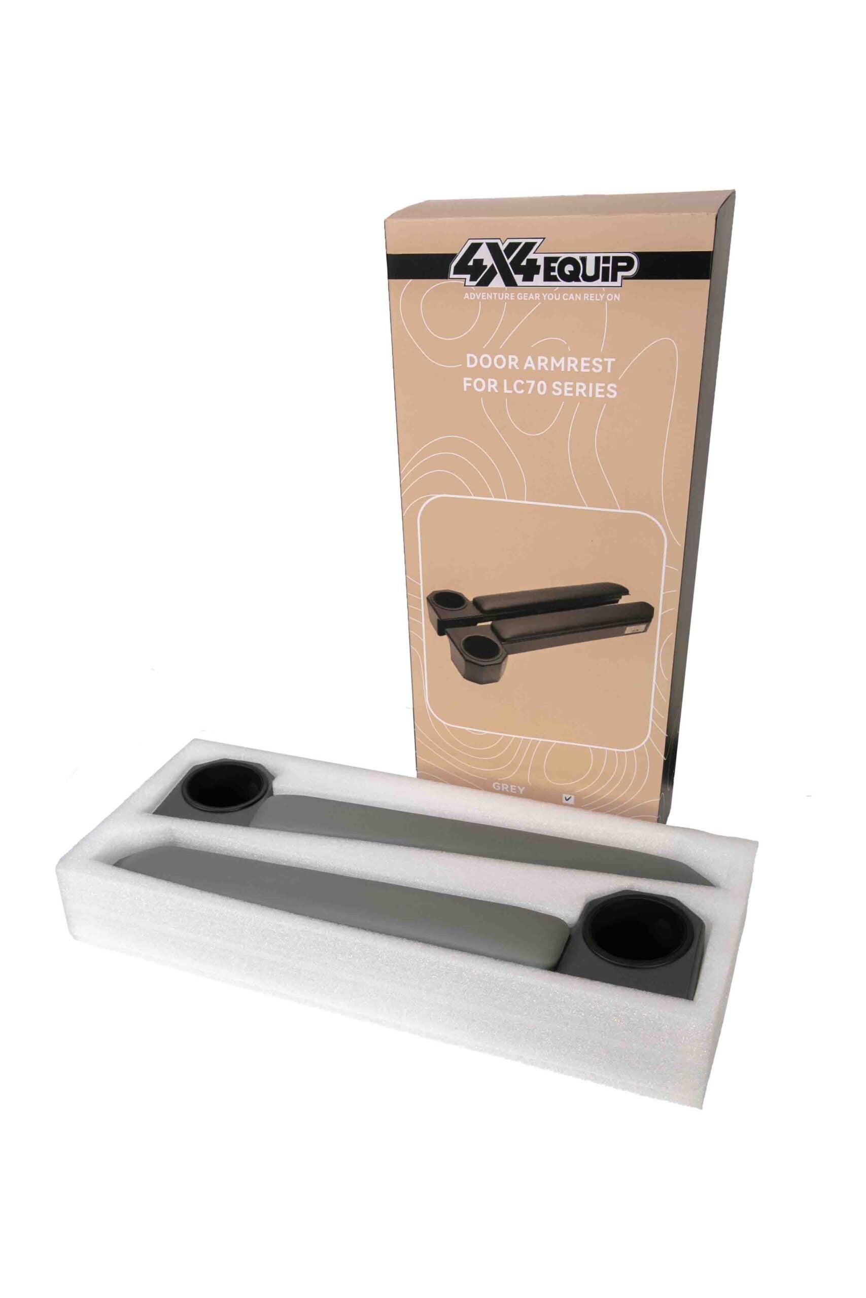 Land Cruiser Armrest and Cupholder SET GREY