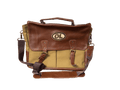 Leather and Canvas Laptop Bag