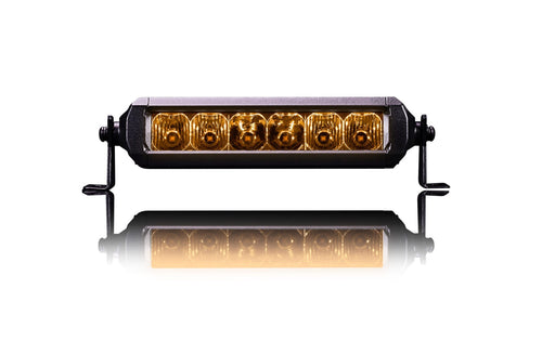 6″ Single Row Viper Amber LED Light Bar