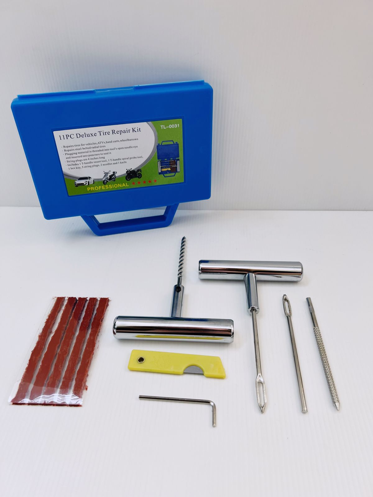 12 Pieces Tyre Repair Kit