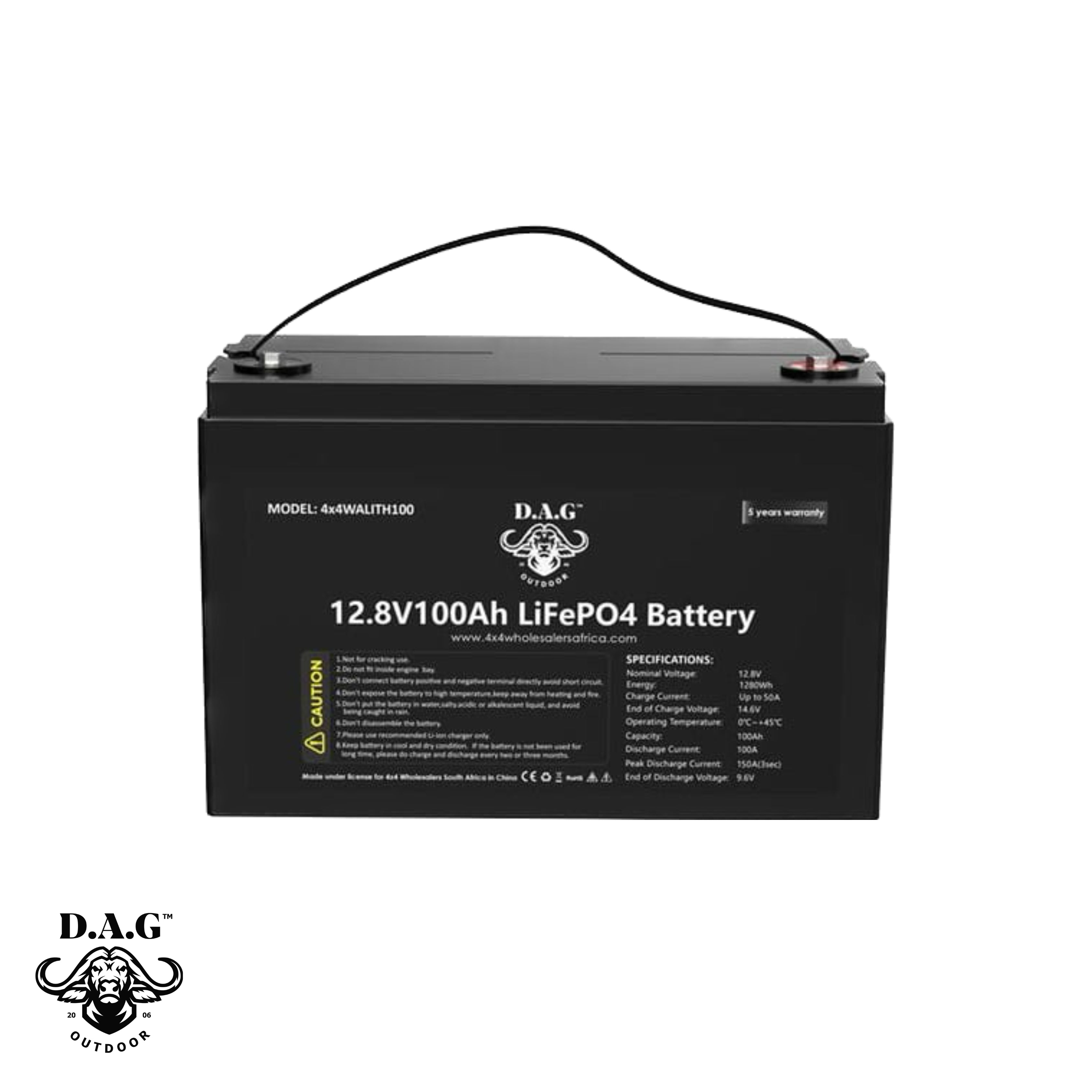 D.A.G | 12.8V Lithium Battery 100Ah