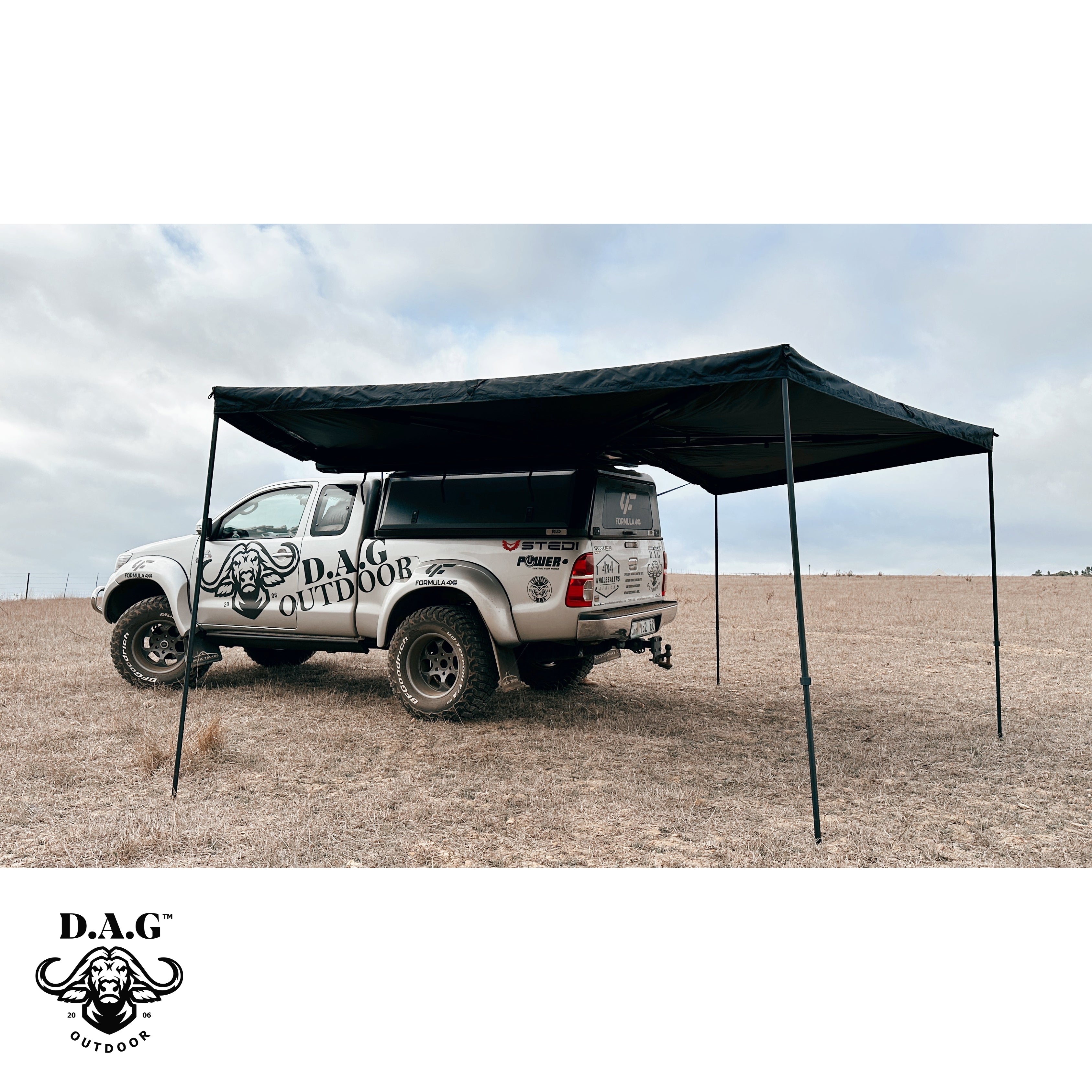 D.A.G XL 2.5M 270 Degree Buffalo Wing Awning