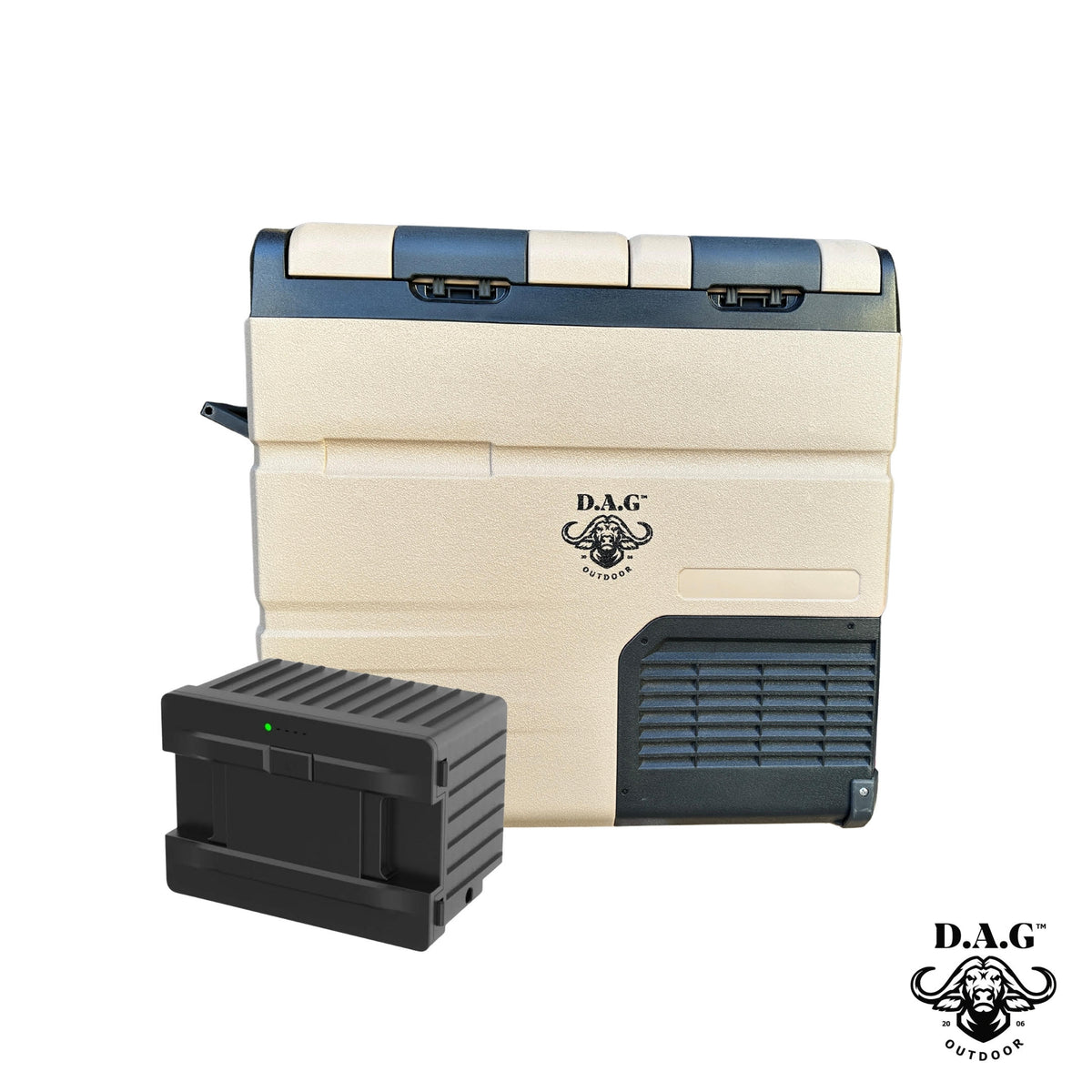 D.A.G | 55L Fridge and Battery Combo (55L fridge + 15 600 mAh battery kit)