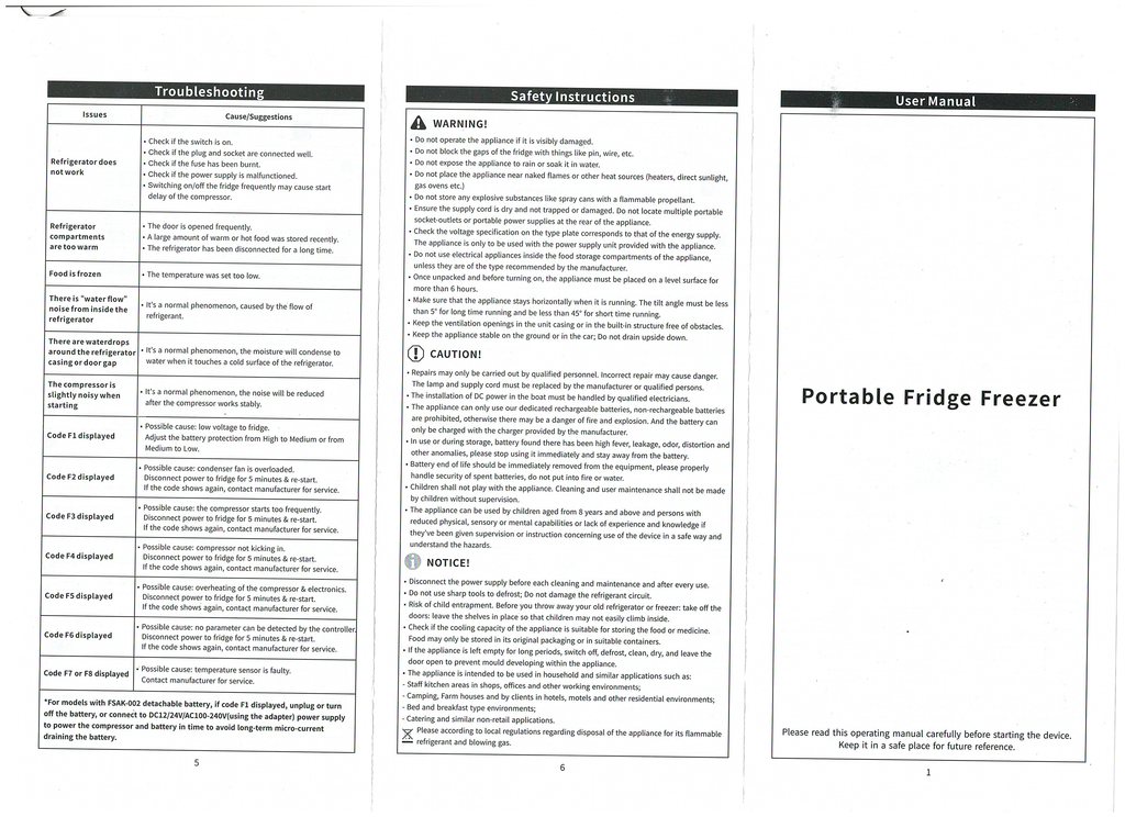 D.A.G | 55L Kalahari Double Door Fridge