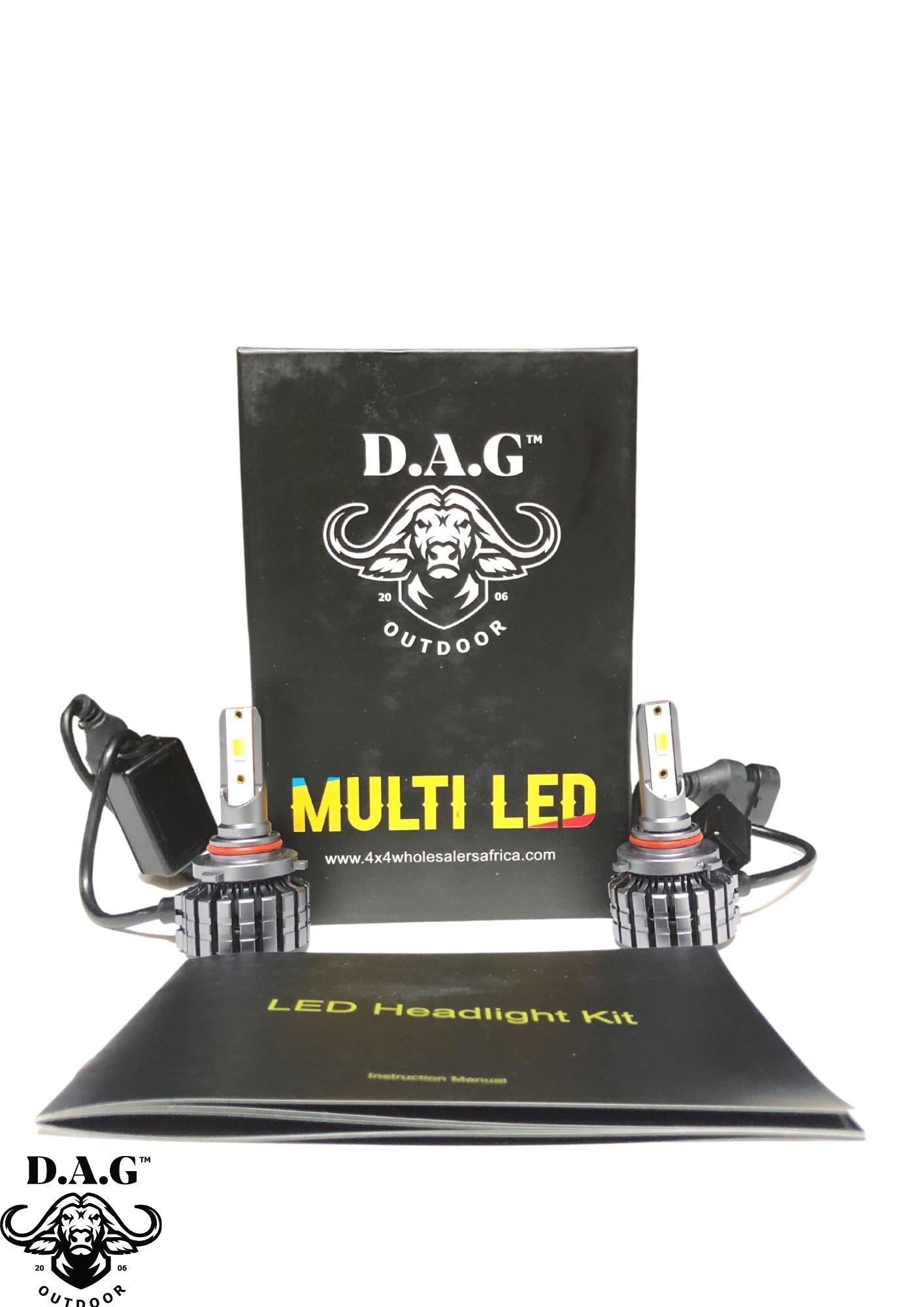 D.A.G | HB3/9005  Multi Color LED Headlight replacement globe