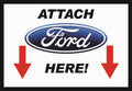 4x4 direct stickers 2. Attach Ford Here - Sticker
