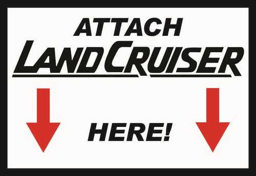 4x4 direct stickers 4. Attach Landcruiser Here - Sticker