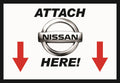 4x4 direct stickers 5. Attach Nissan Here - Sticker