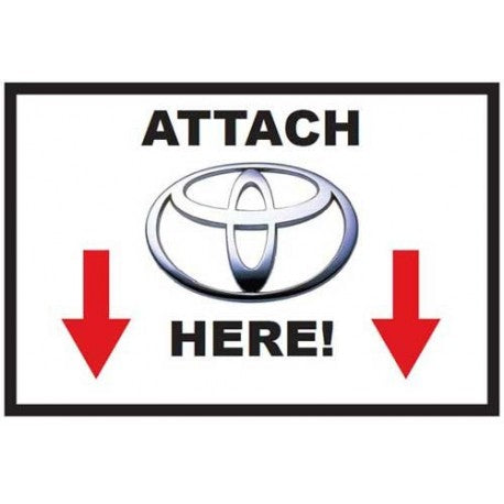 st-attachtoyota#1. Attach Toyota Here - Sticker