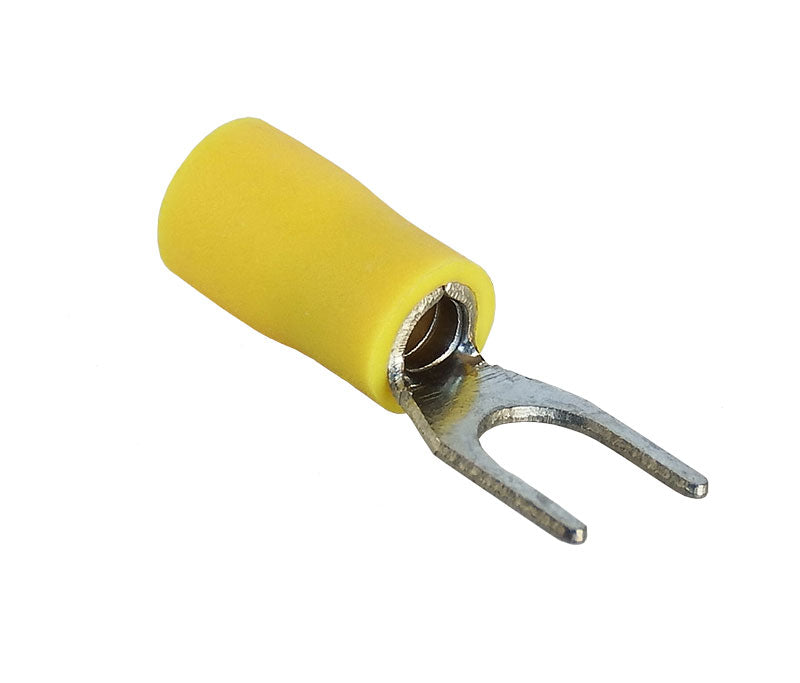 fork-yellow. Yellow fork terminal