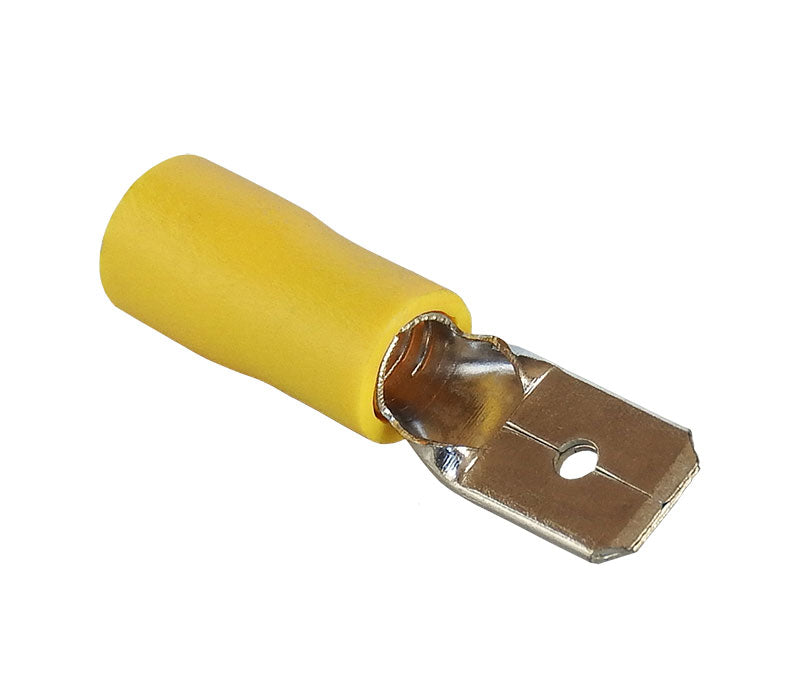 spade-m-yellow. Male spade terminal yellow