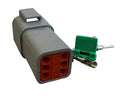 deutch-con-6-fem. Deutsch Connector - 6Way Female