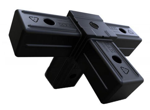 4-way-black-25mm-connect-it. Connect-it 4way