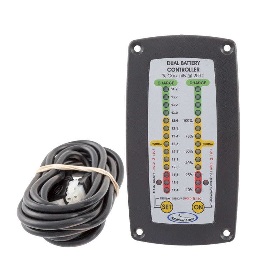 national-luna-dual-battery-recessed-controller. Recessed dual battery monitor