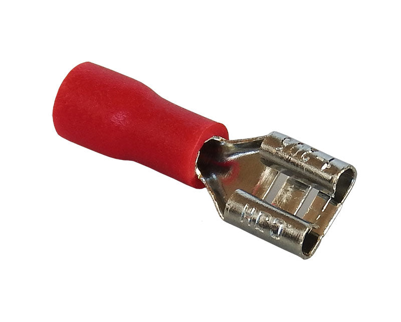 spade-f-red. Female spade terminal red