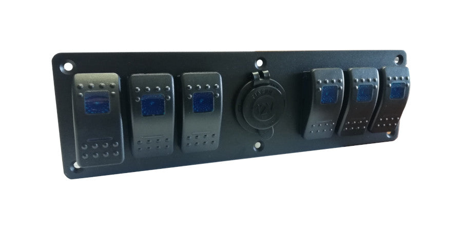 panel6-socket. Panel with switches