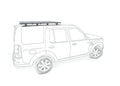 41-k9-rak-discovery-3-4-. Roofrack Land Rover Disco 3/4
