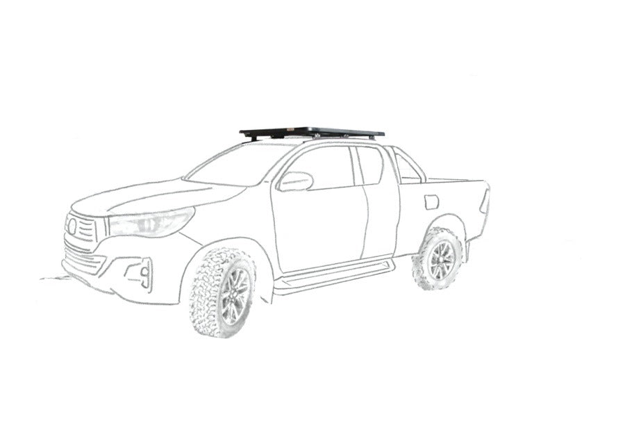 37-k9-rak-toyota-club-cab-revo. Roofrack Revo Club cab