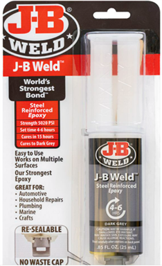 jbweld. JB Weld 25ml - Grey (syringe)