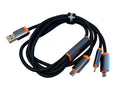 multipleusbcable. USB 3 in 1 cable USB c