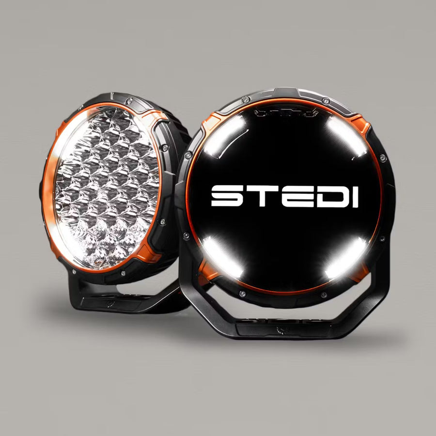 STEDI Type-X™ Pro Plus 8.5" DRL Spotlight Set (combo beam: 36 spot, 9 flood, 4 DRL)